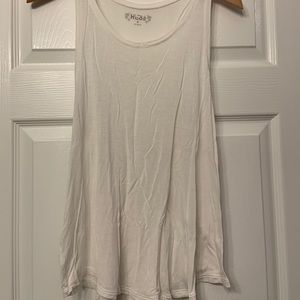 Mudd White Racerback Tank Top